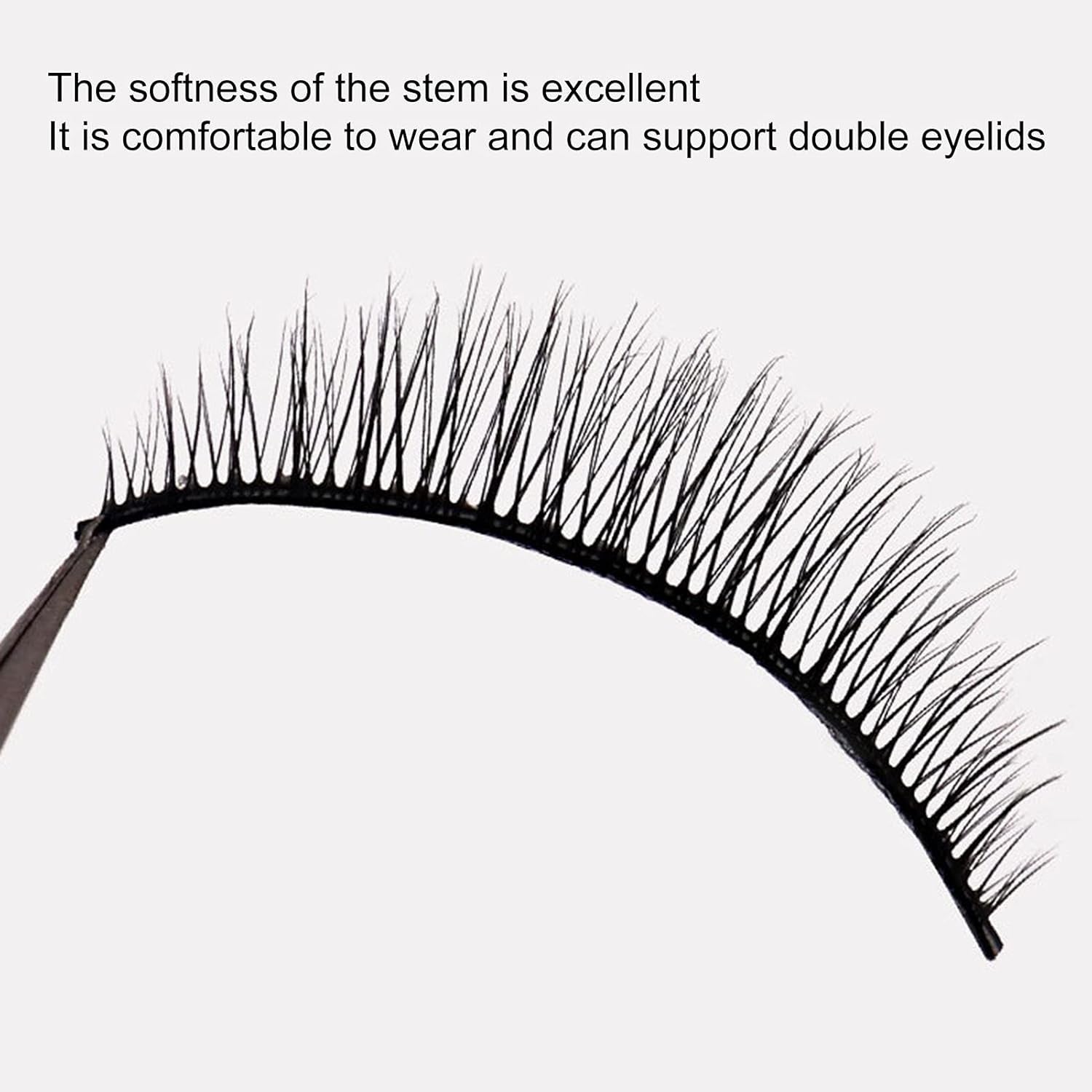 5Pairs False Eyelashes 8Mm Short Fake Mink Lashes Enlarge Eyes Natural Perfect Fitting Artificial Fiber Extensions Eye Lashes Fake Lashes for Women'S Make up 5Pairs