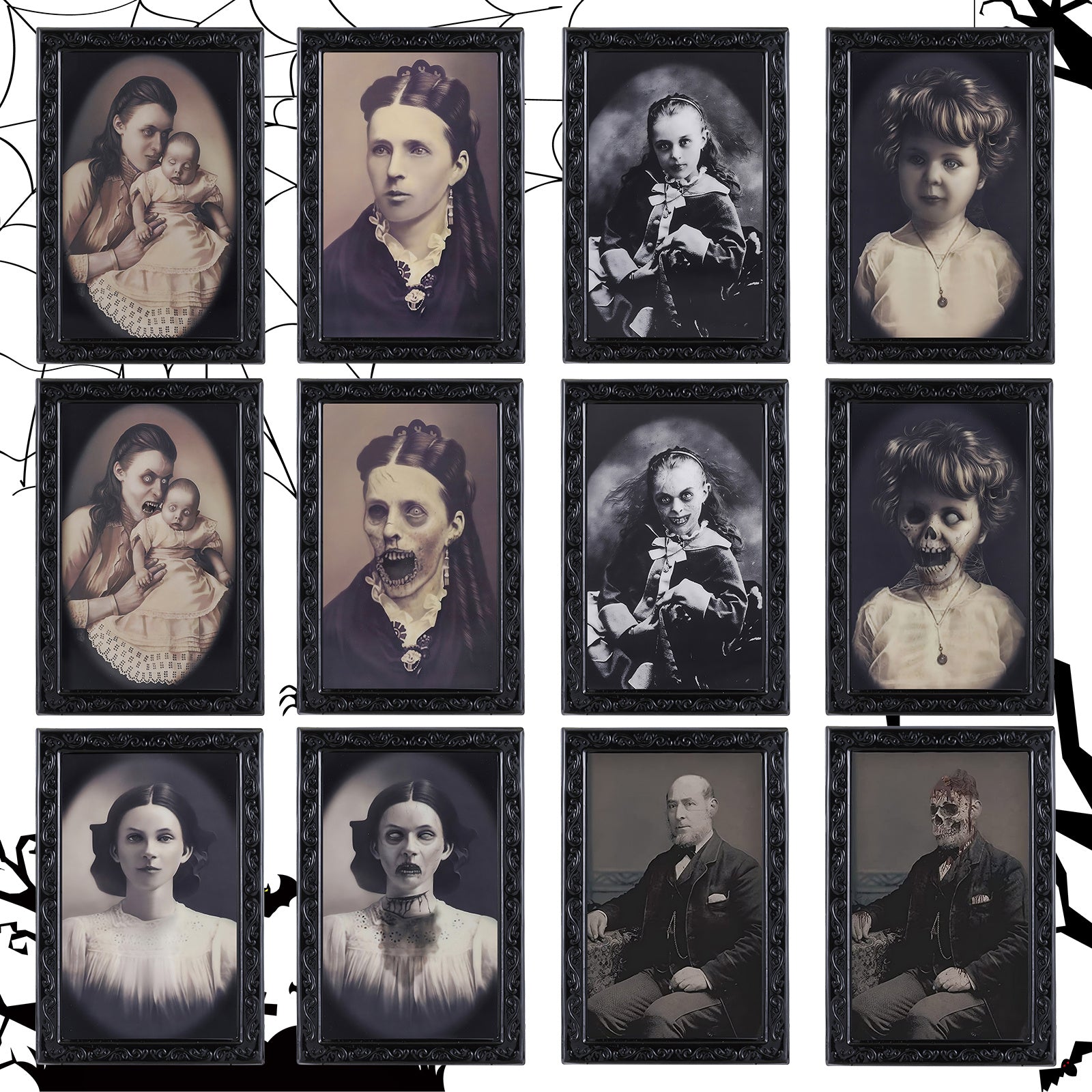 3D moving picture horror decoration