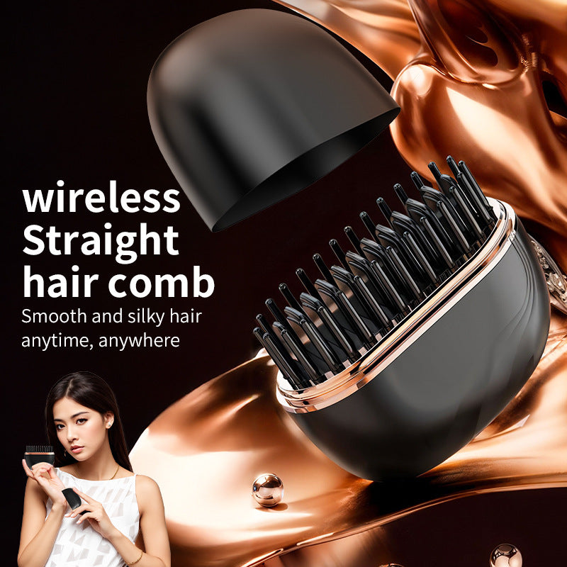 wireless charging hair straightening comb