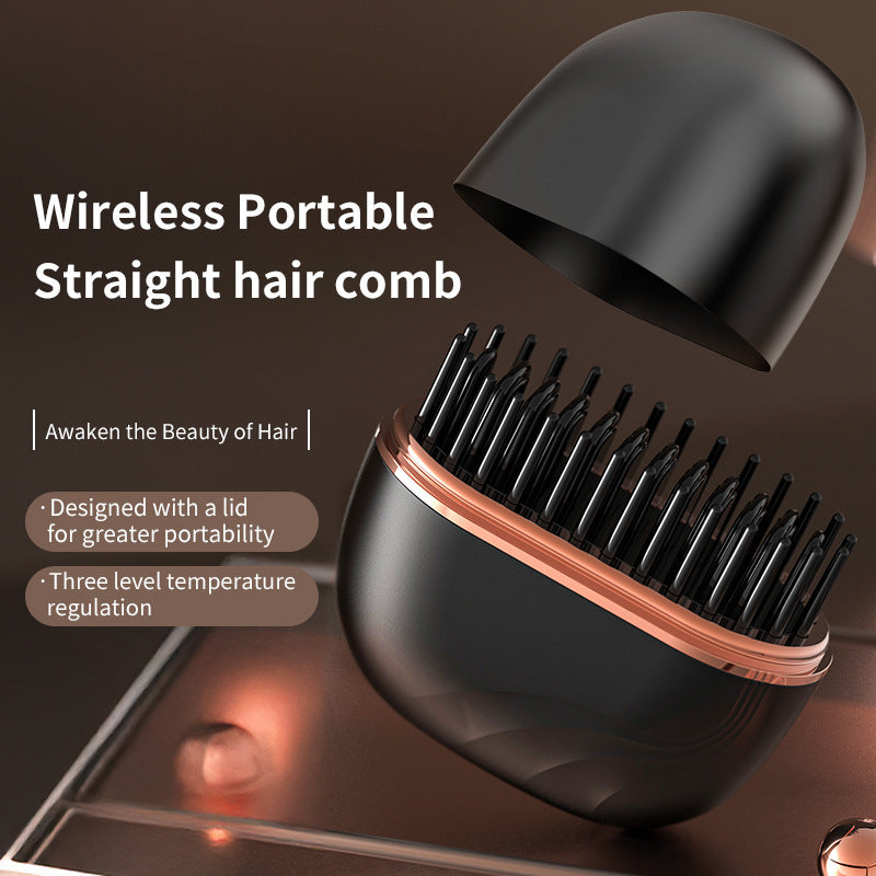 wireless charging hair straightening comb