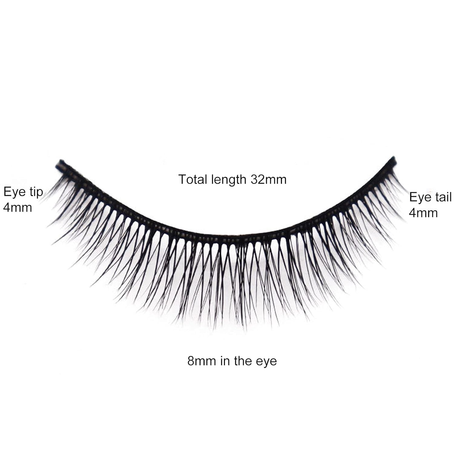 5Pairs False Eyelashes 8Mm Short Fake Mink Lashes Enlarge Eyes Natural Perfect Fitting Artificial Fiber Extensions Eye Lashes Fake Lashes for Women'S Make up 5Pairs