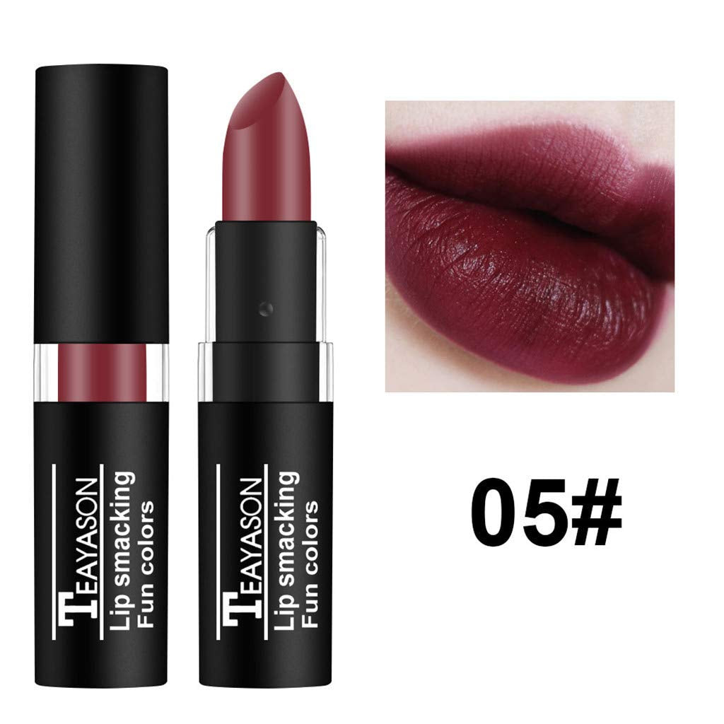Bold Color Lipstick Matte Velvet Finish Lip Makeup Waterproof Non-Stick Cup Not Sticky Long Lasting Highly Pigmented Lip Gloss